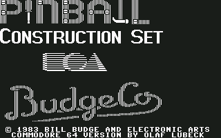 Pinball Construction Set screenshot 2 for Commodore 64
